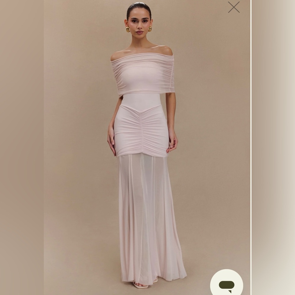 Meshki Caspian Dress blush pink- NWT